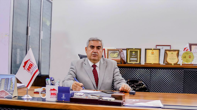 Haji Salam Faqe Karim, owner of Haji Salam Real Estate Company. (Photo: Kurdistan 24)  